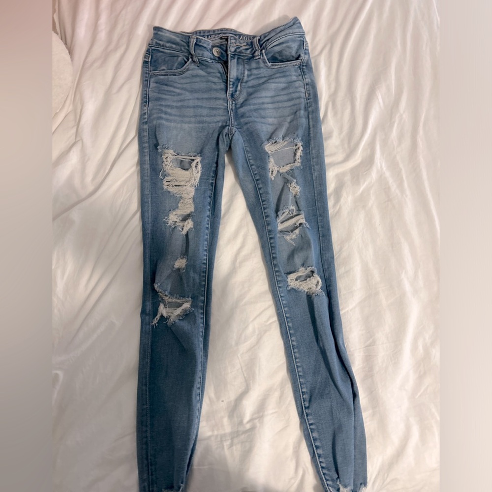 American Eagle Ripped Skinny Jeans